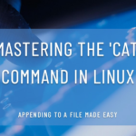 append to file with cat