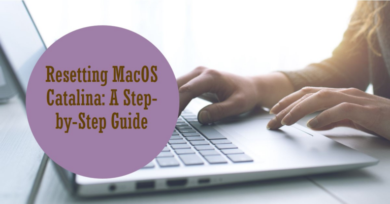 how to reset macos catalina