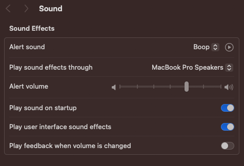 macos sound settings