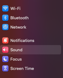 macos sound preferences