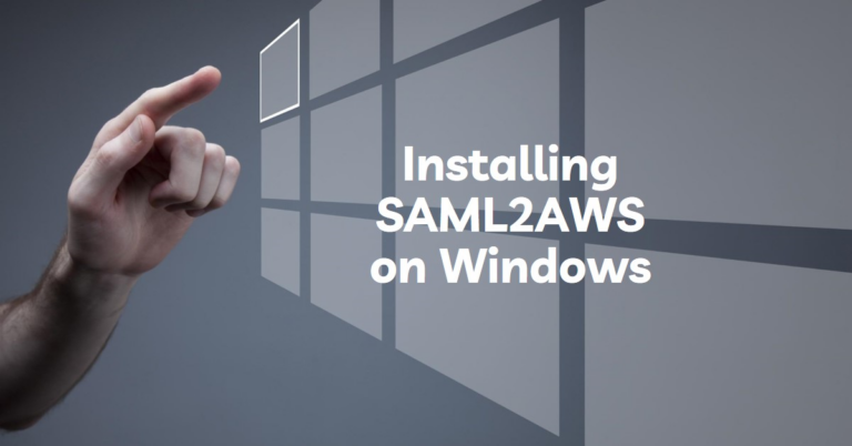 how to install saml2aws on Windows.