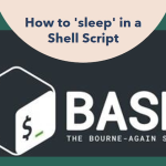 sleep in shell script